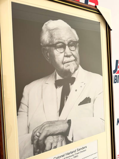 Colonel Sanders KFC Vintage Restaurant Frame