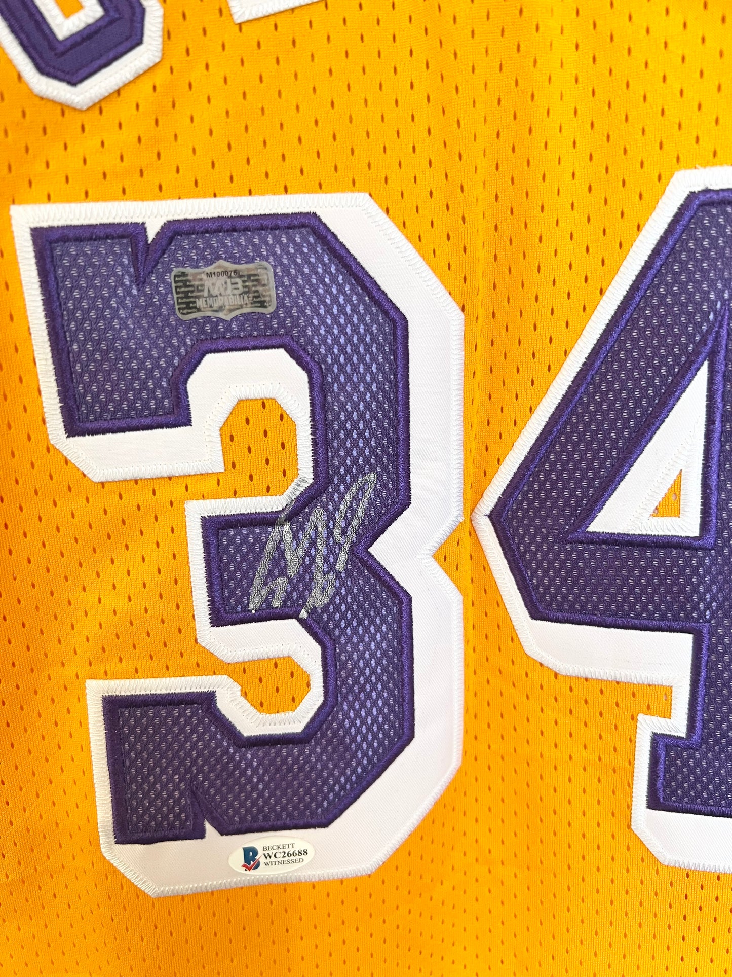 Shaq Signed Autographed La Lakers Jersey Beckett Authentication