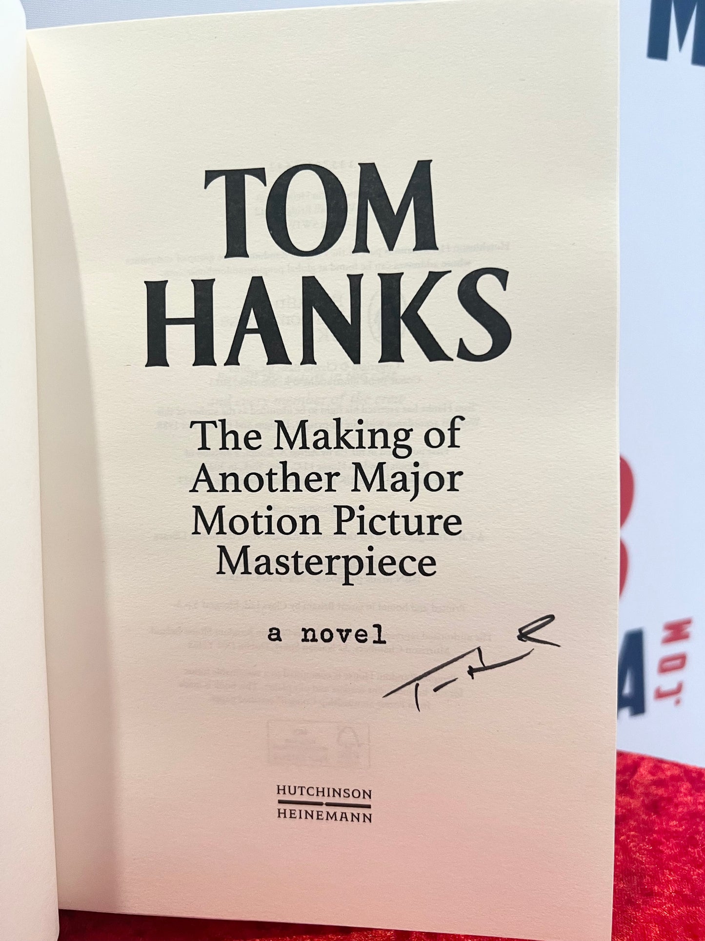 Tom Hanks Signed limited edition book with Coa Rare