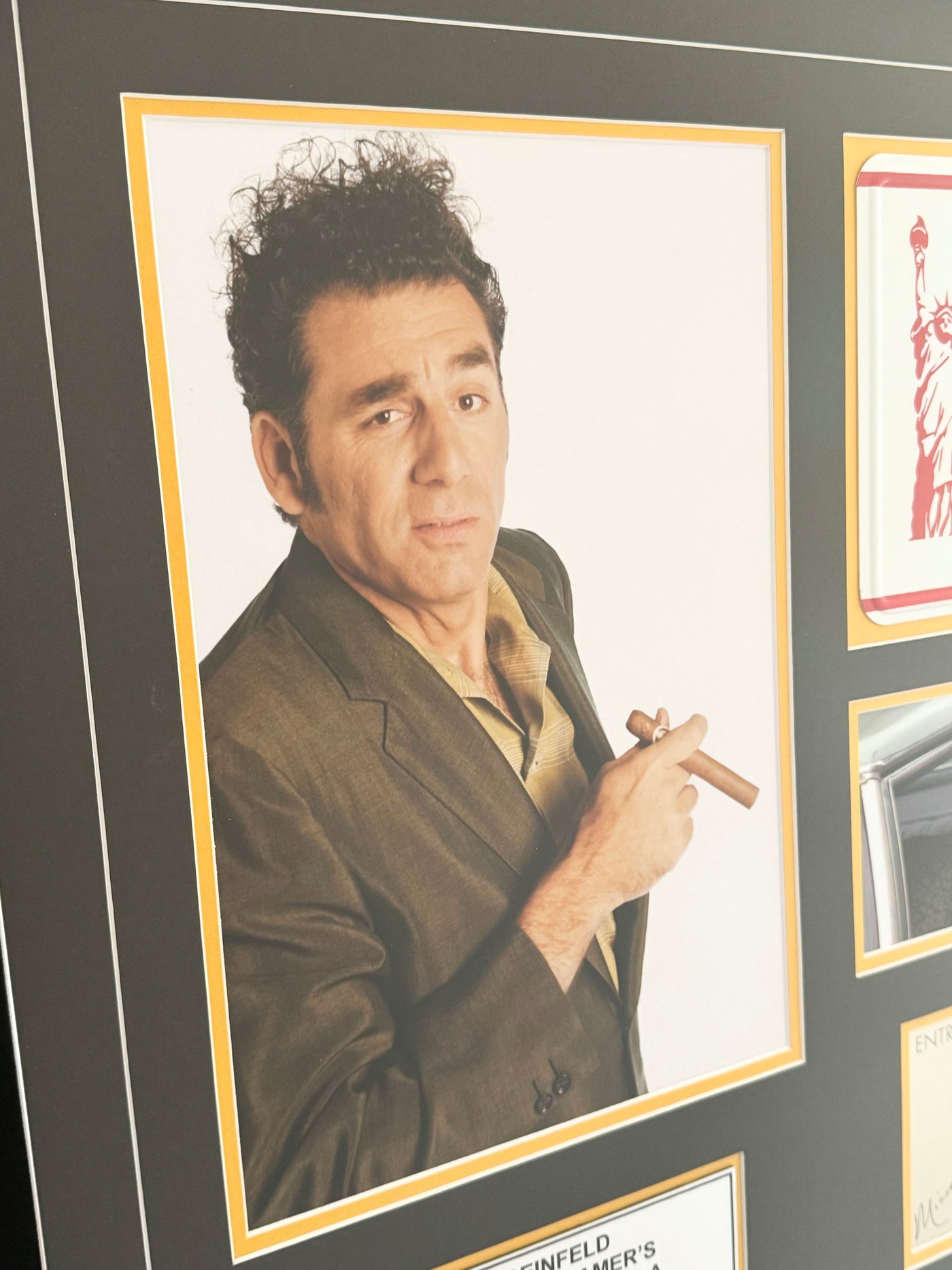 Michael Richards Signed Seinfeld Kramer Assman Numberplate Prop JSA