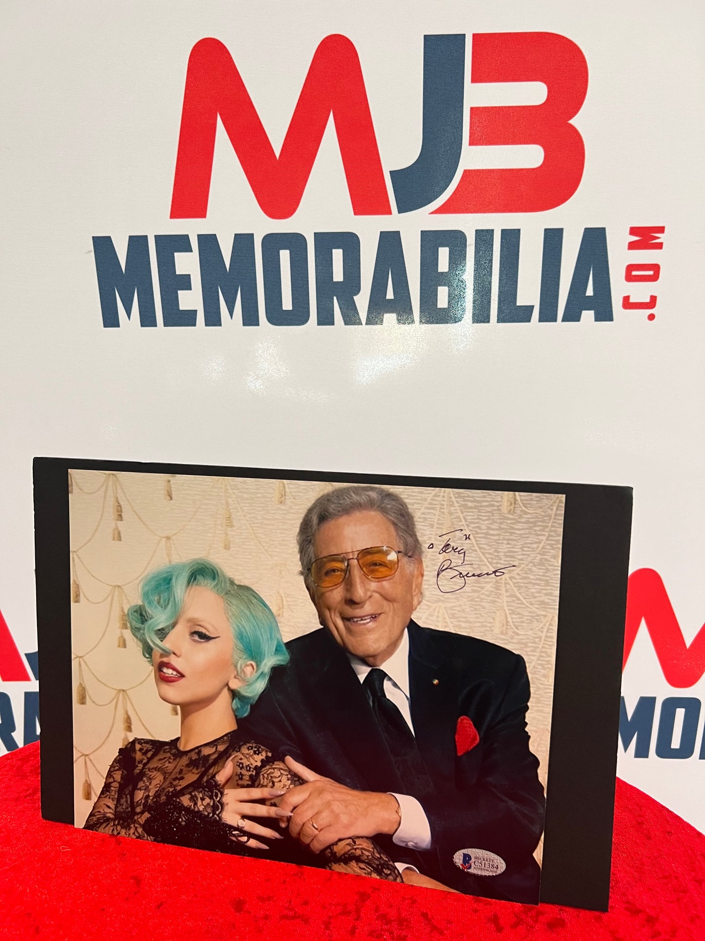 Tony Bennett Signed Autographed Photo with Lady GaGa Rare Beckett Authentication