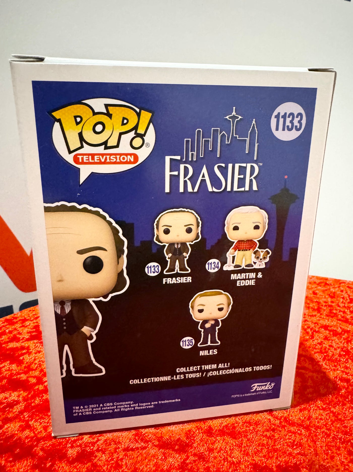 Kelsey Grammer Signed Frasier #1133 Funko Pop Vinyl Figure Beckett Authentication