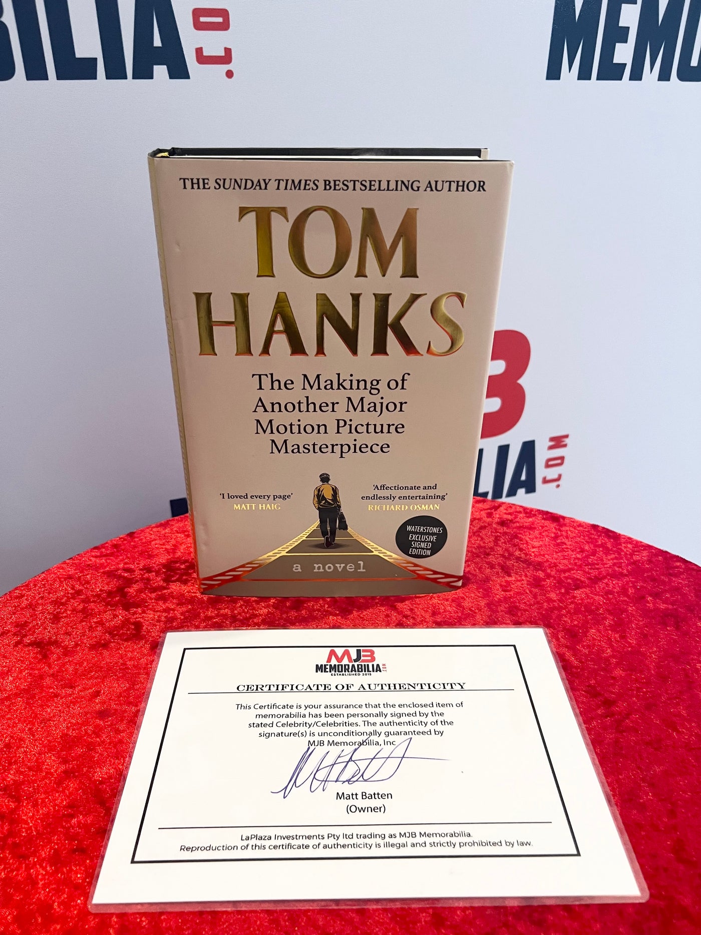 Tom Hanks Signed limited edition book with Coa Rare