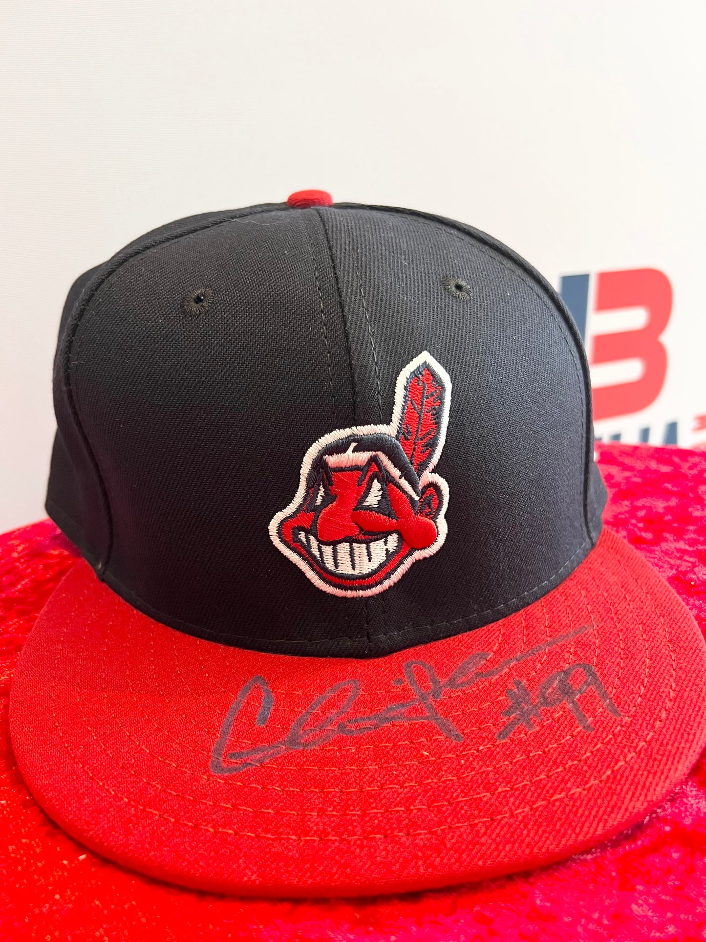 Charlie Sheen Signed Clevland Indians Baseball Hat PSA Authentication RARE