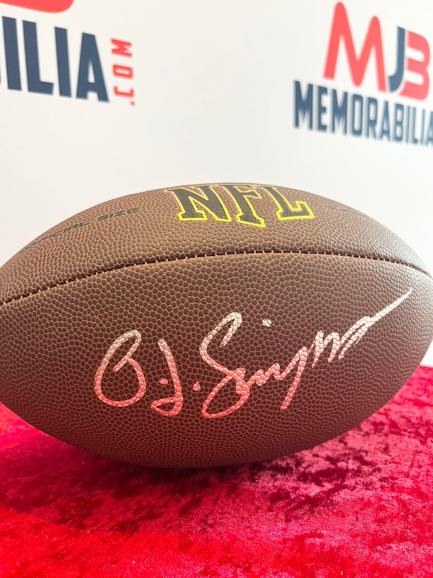 OJ Simpson Signed Autographed Wilson NFL Football with JSA Authentication