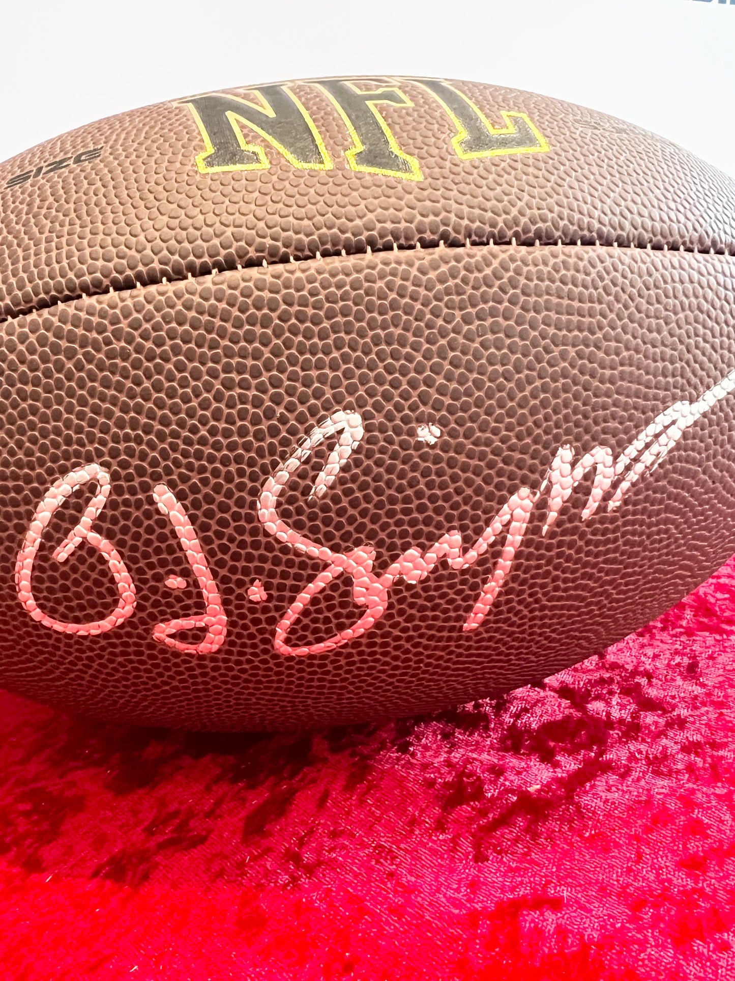 OJ Simpson Signed Autographed Wilson NFL Football with JSA Authentication