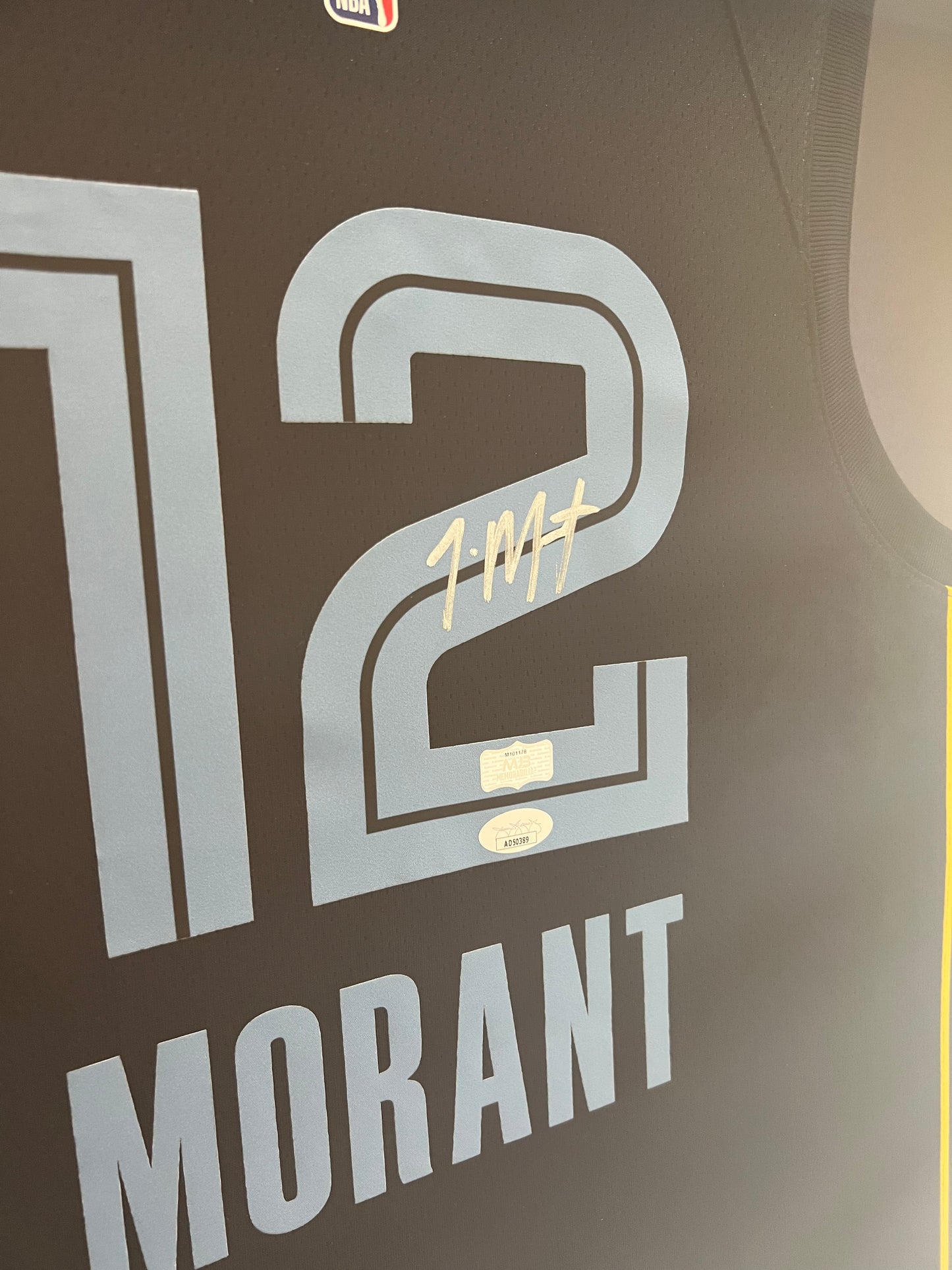 Ja Morant Signed Grizzlies Nike Jersey JSA Authentication Framed