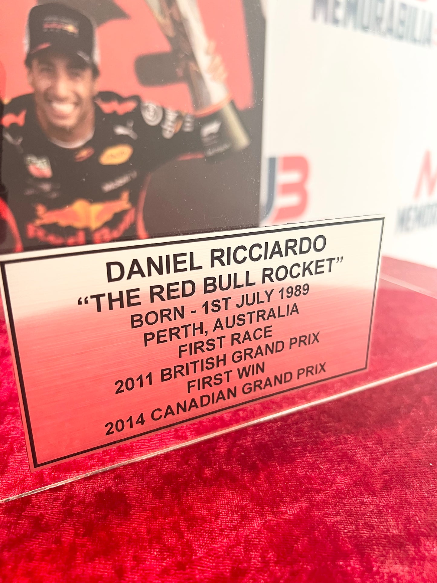 Daniel Ricciardo Hand Signed Helmut Full Size with COA