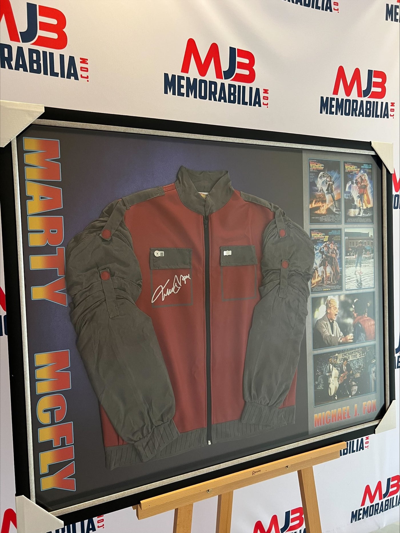 Back to the Future: Exclusive Michael J. Fox Signed Marty McFly Official Jacket Framed with Full COA - RARE GREAT SCOTT