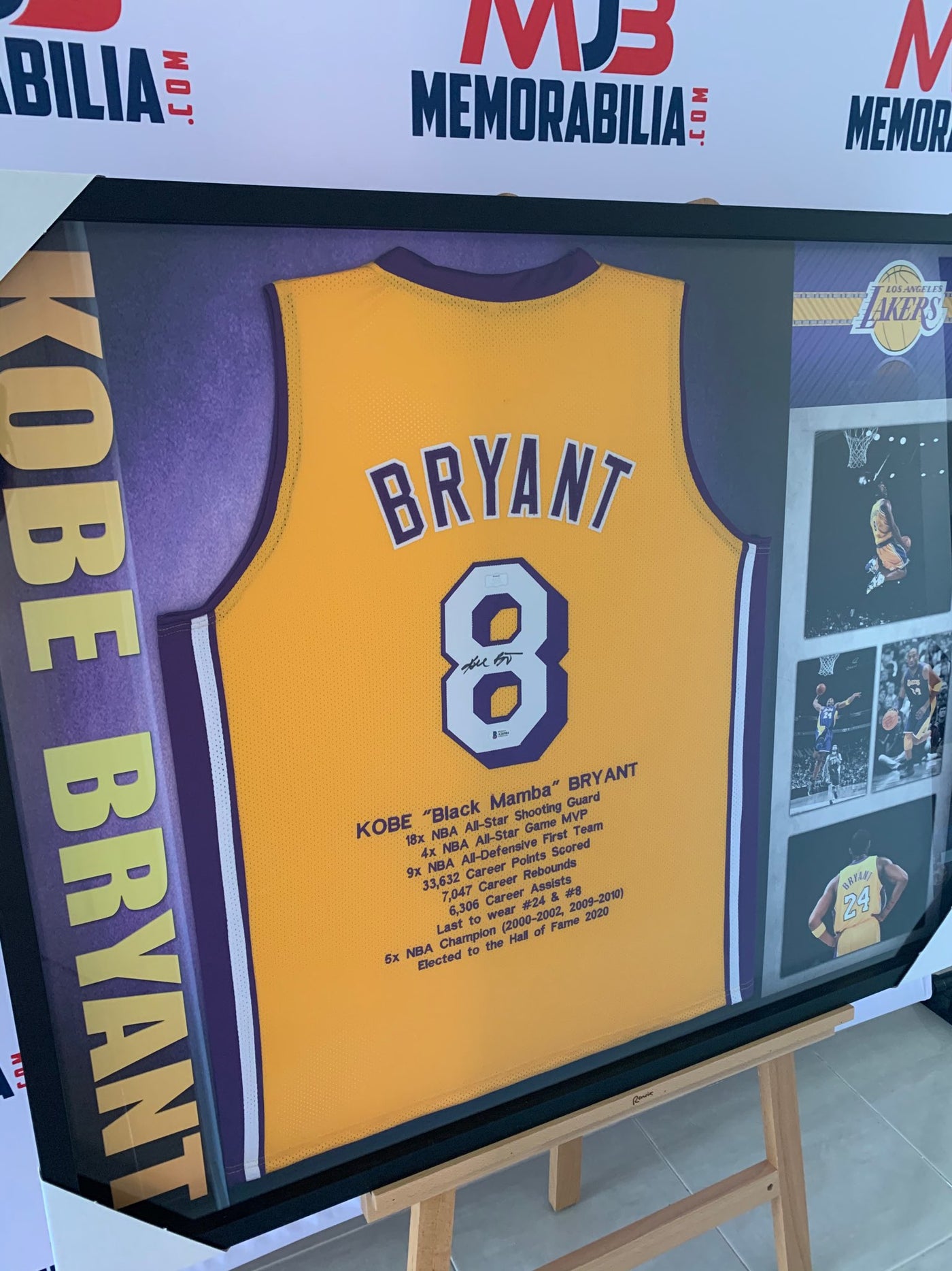 Kobe Bryant Signed La Lakers Jersey with full Beckett COA RARE
