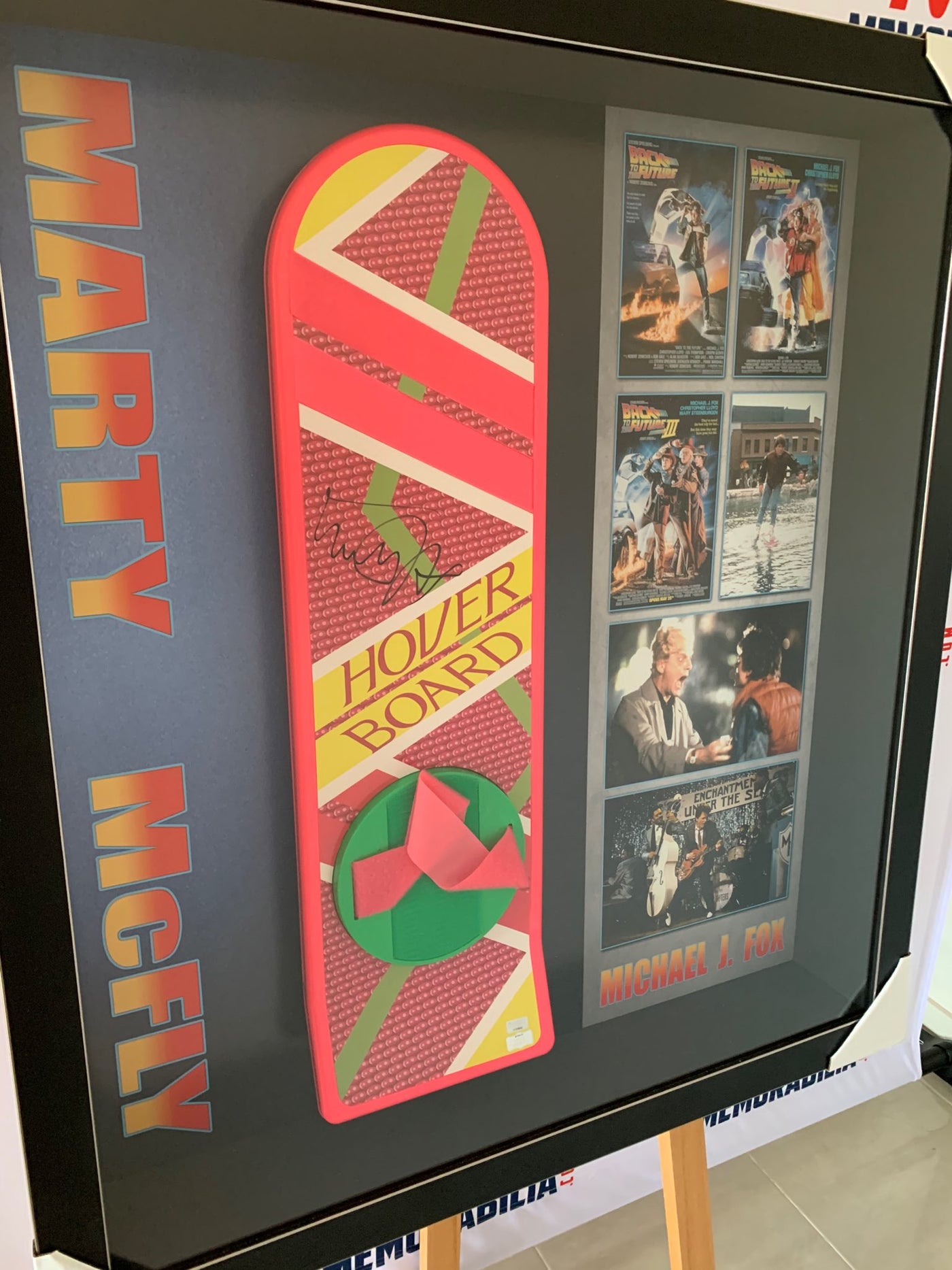 Back to the Future 2  Signed  Michael J Fox Marty McFly Official Hoverboard Framed with full COA RARE