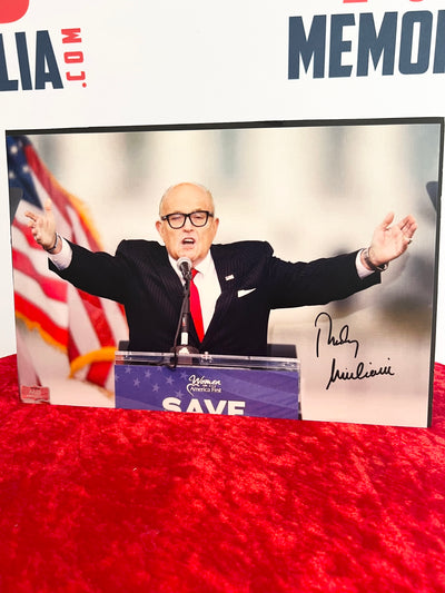 Rudy Giuliani Signed Photograph Rare COA