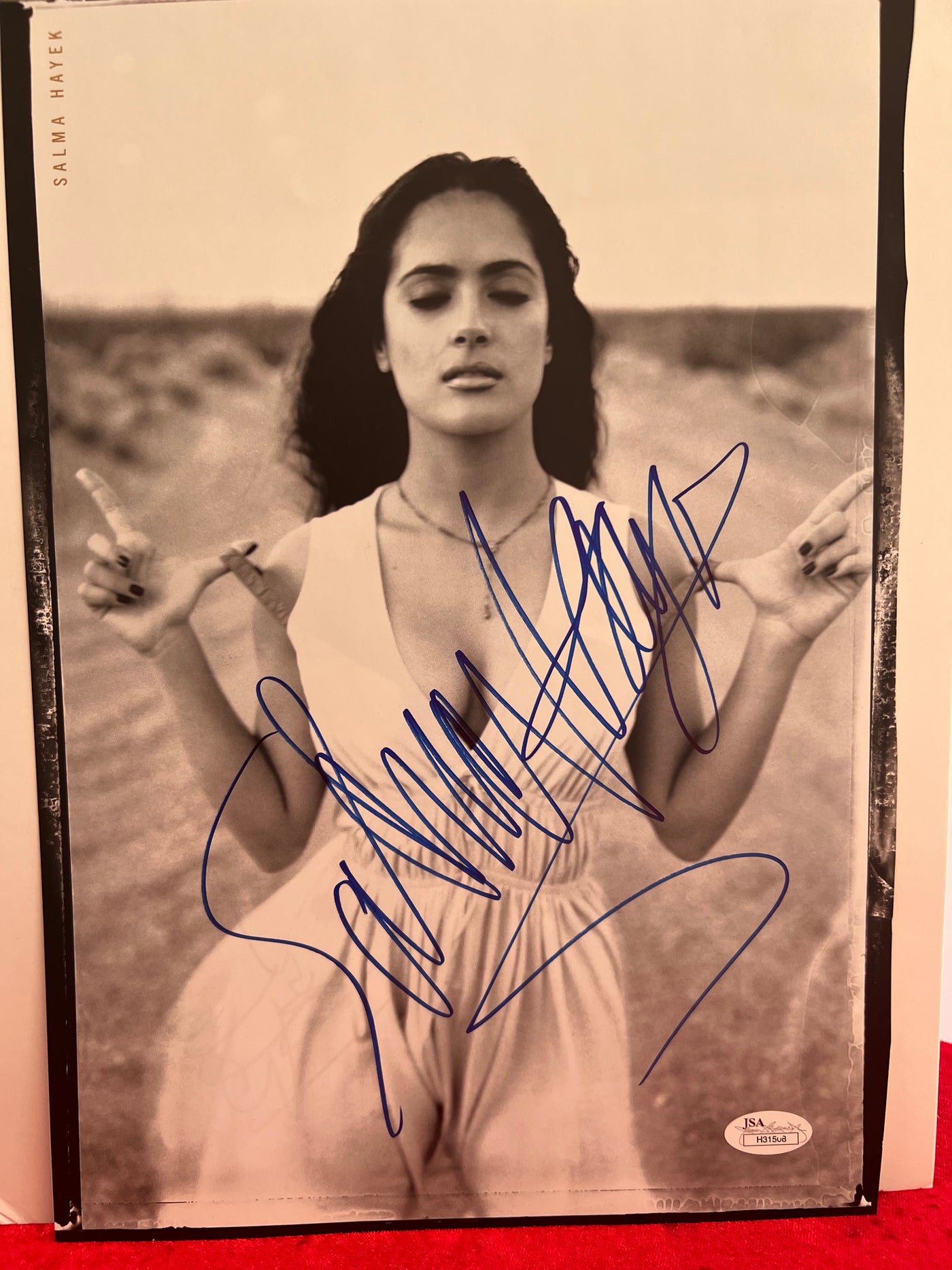 Dual Signed Salma Hayek and K.D. lang Magazine Page One of a Kind Collectible, Fully Authenticated by JSA, and Free Shipping