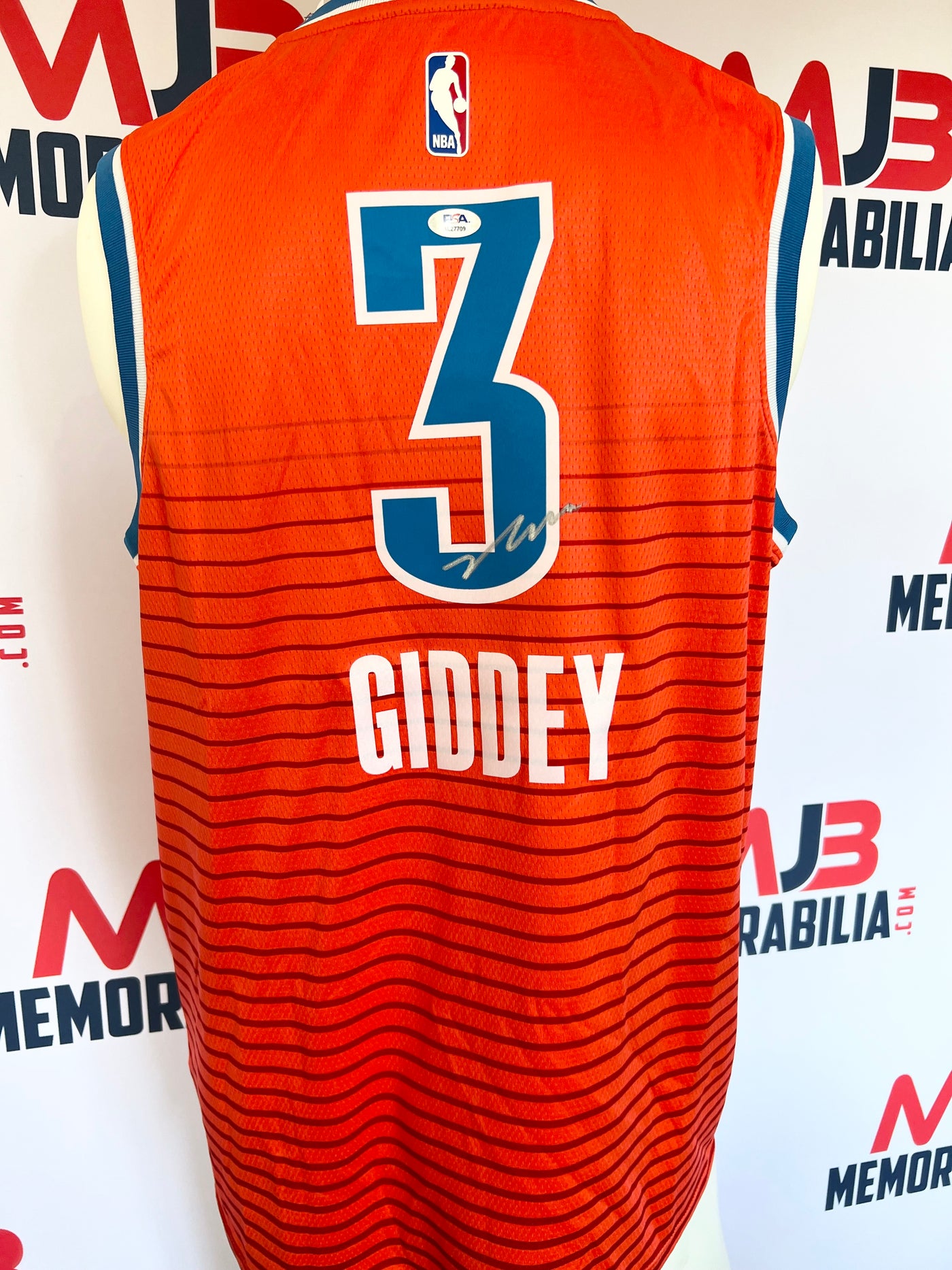 Josh Giddey Signed Oklahoma City Thunder Red Sunset Jersey  Rare PSA Authentication