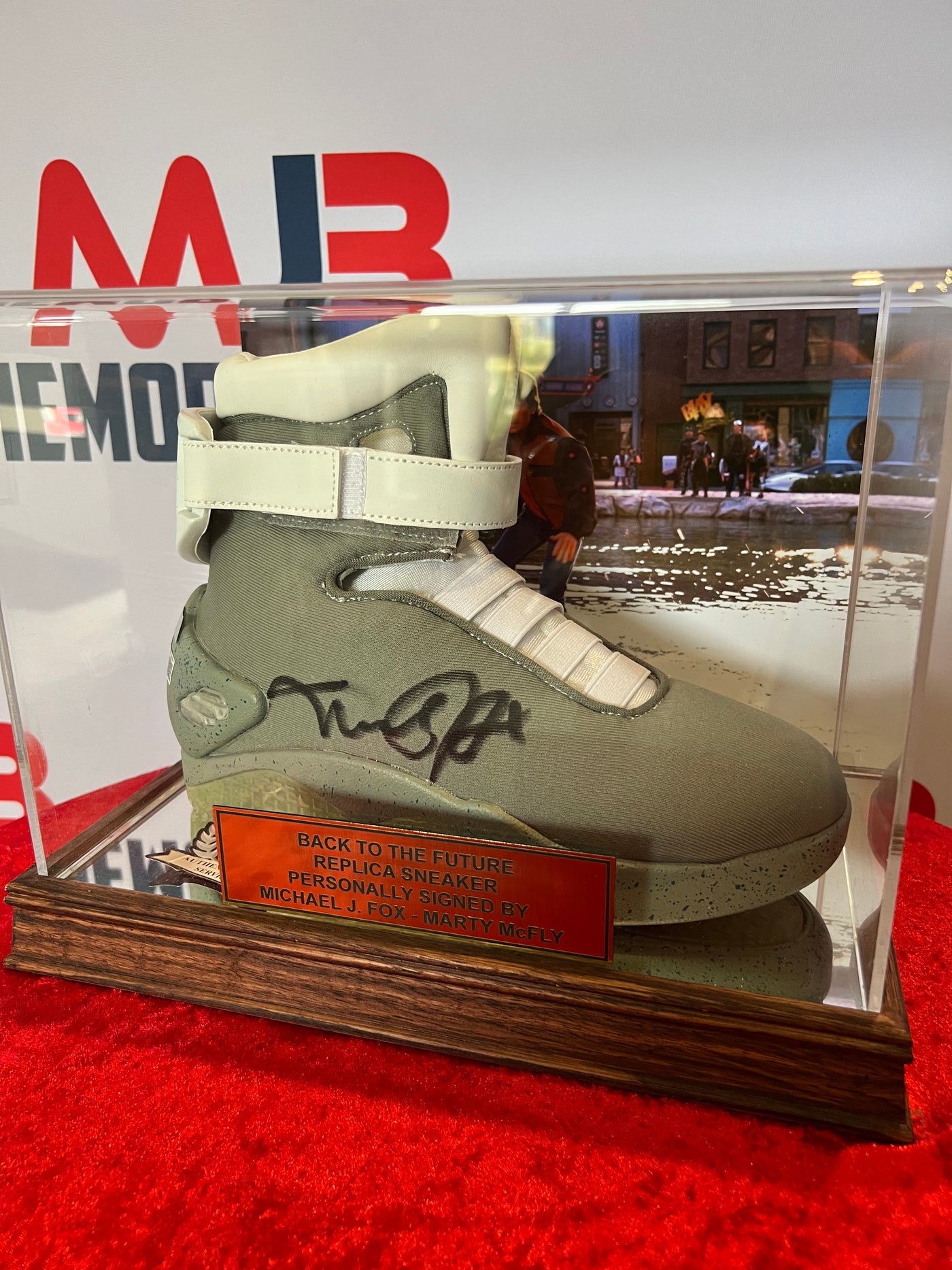 Michael J Fox Signed Self Lacing Shoe Back to The Future Beckett Authentication