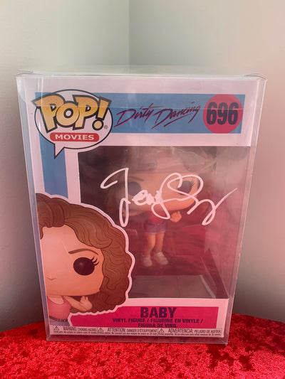 Jennifer Grey Signed Dirty Dancing #696 Baby Funko Pop! Vinyl Figure Schwartz Sports COA