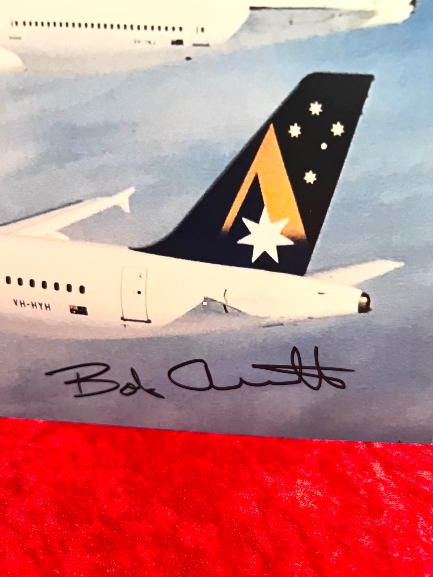 Bob Ansett Signed Photograph  Son of Reg Ansett RARE  Signed Ansett no longer in business  Airline history