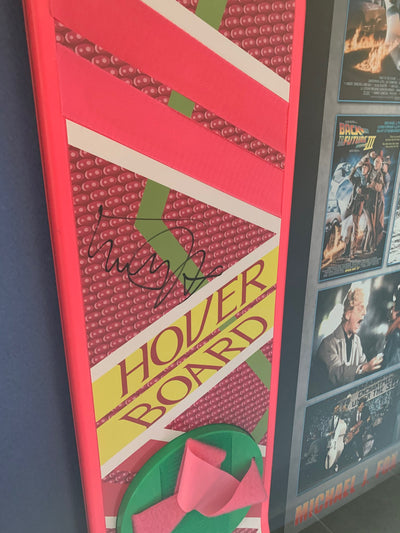 Back to the Future 2  Signed  Michael J Fox Marty McFly Official Hoverboard Framed with full COA RARE