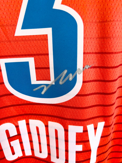 Josh Giddey Signed Oklahoma City Thunder Red Sunset Jersey  Rare PSA Authentication