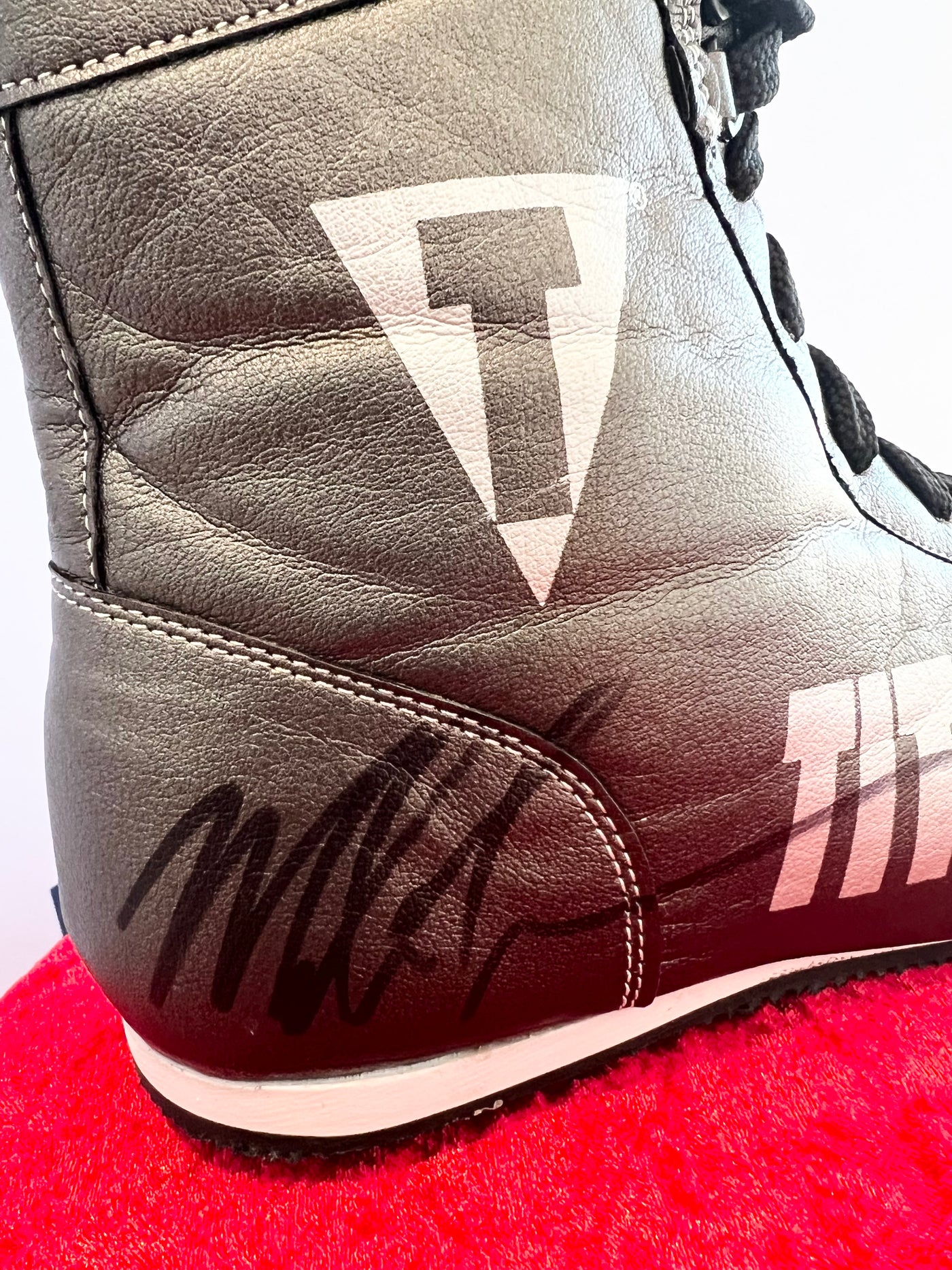 Mike Tyson Signed Title Boxing Shoe PSA RARE