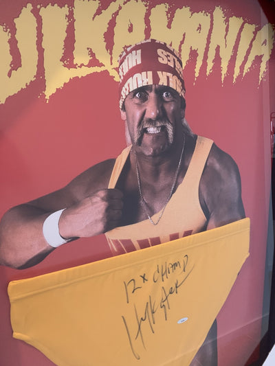 Hulk Hogan WWE Wrestling 12x World Champion signed autographed Trunks Framed with COA