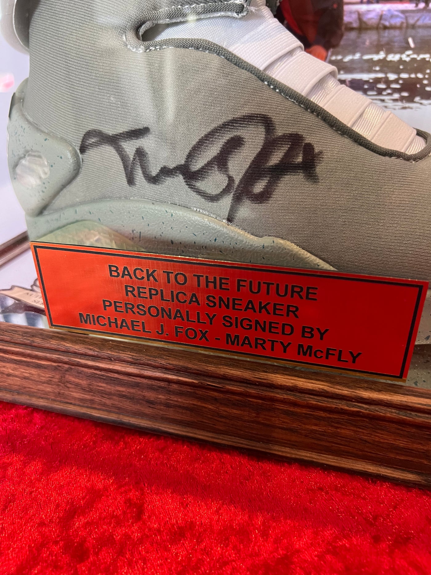 Michael J Fox Signed Self Lacing Shoe Back to The Future Beckett Authentication