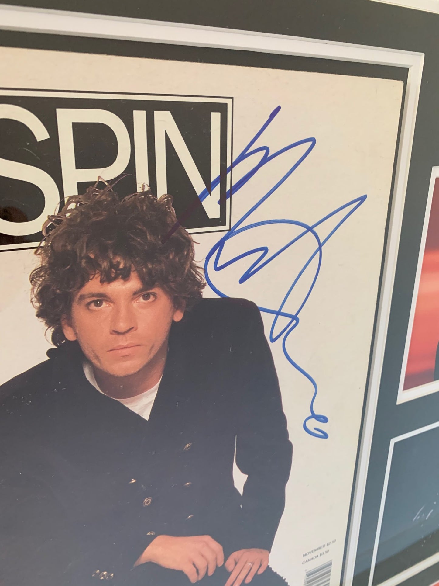 Michael Hutchence signed 1989 Spin Magazine Inxs RARE with Beckett COA