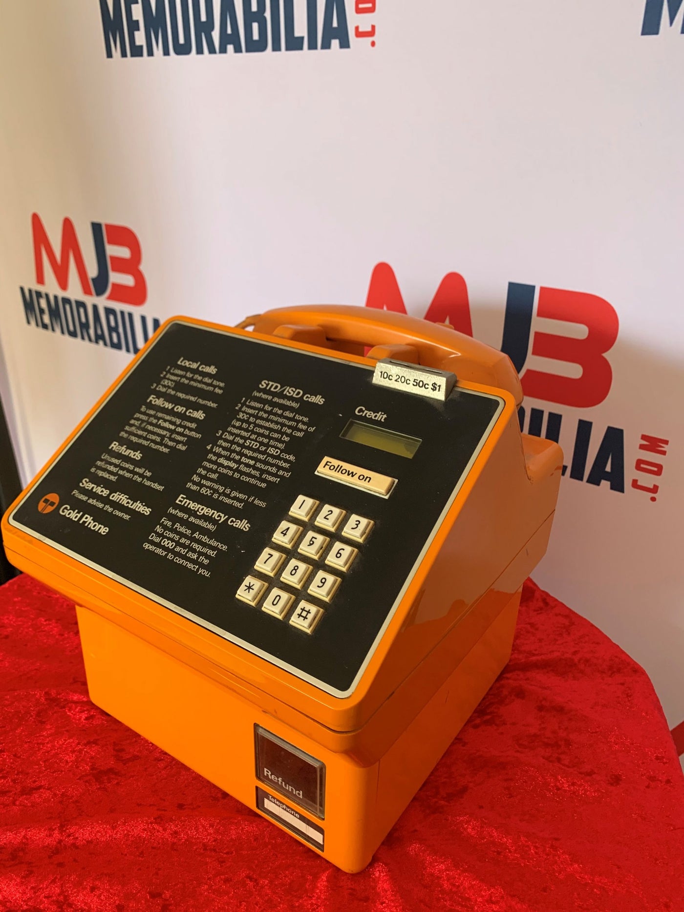 Genuine Gold Public Payphone For Sale with Coins - Telecom – MJB