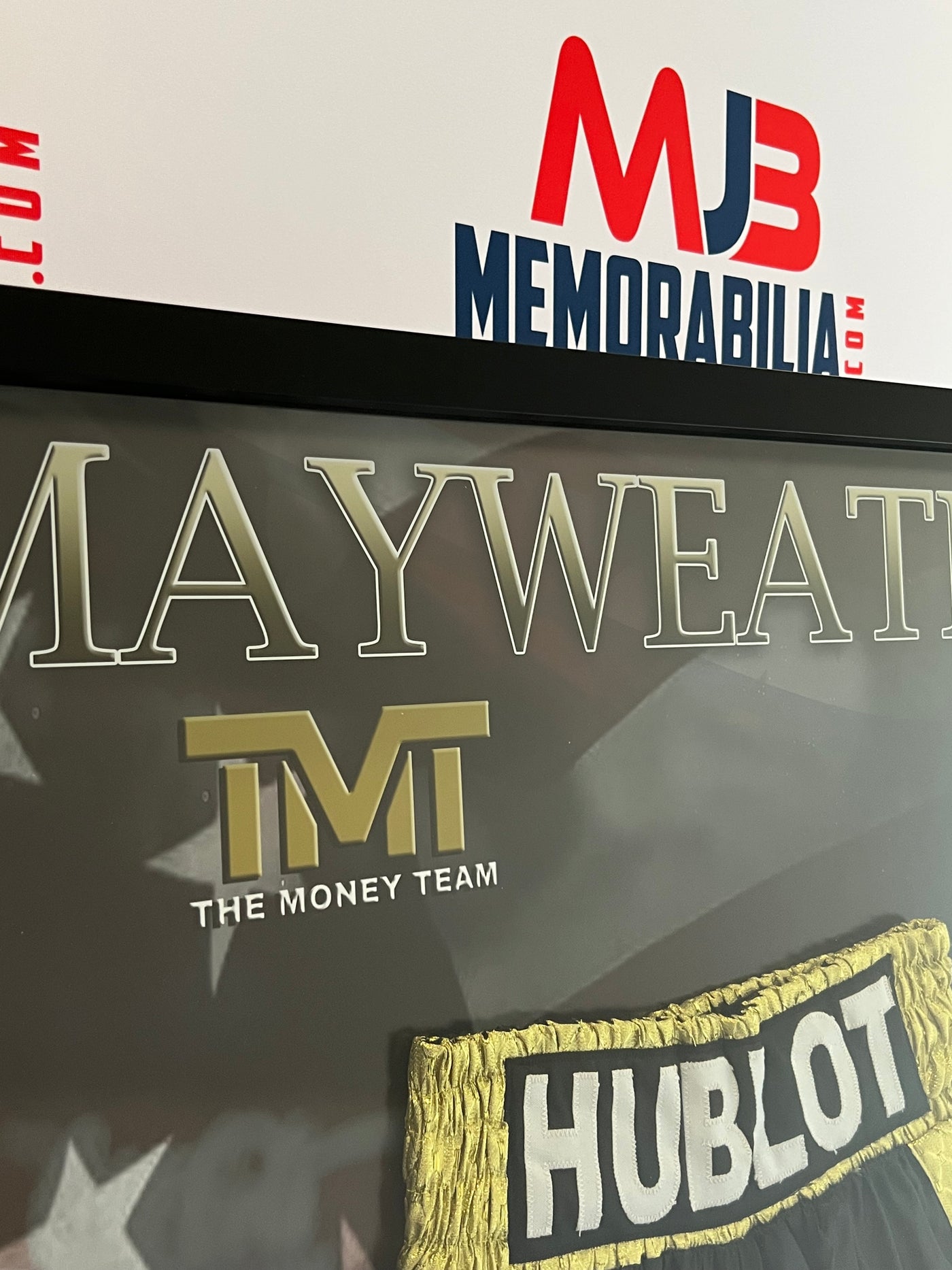 Floyd Mayweather Money Hublot Signed Boxing Trunks - Framed and Authenticated - A Rare Collectible with Free Worldwide Shipping