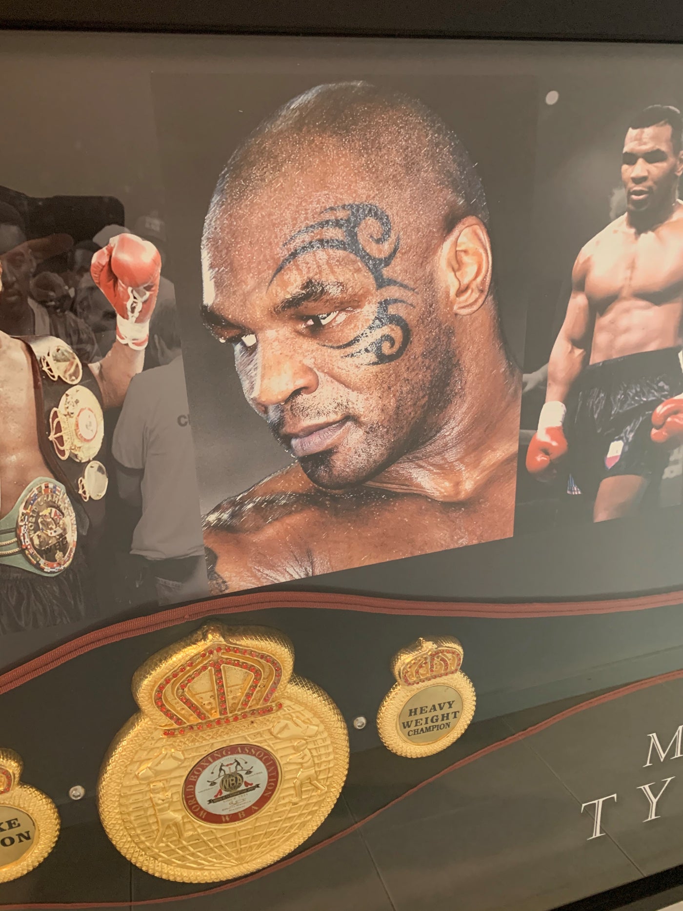Mike Tyson Rare personally hand signed Replica Full size WBA Championship Belt