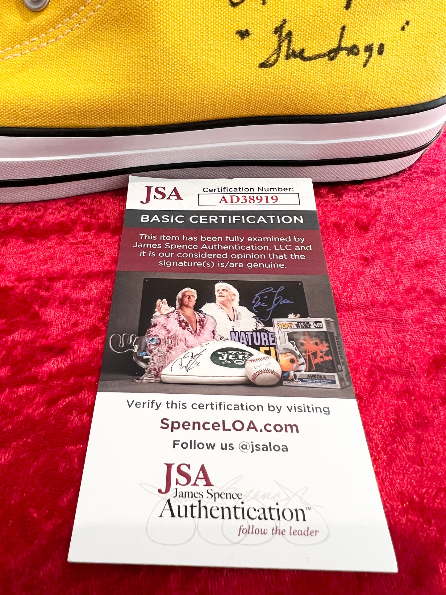 Jerry West signed The Logo inscription Converse shoes BAS COA