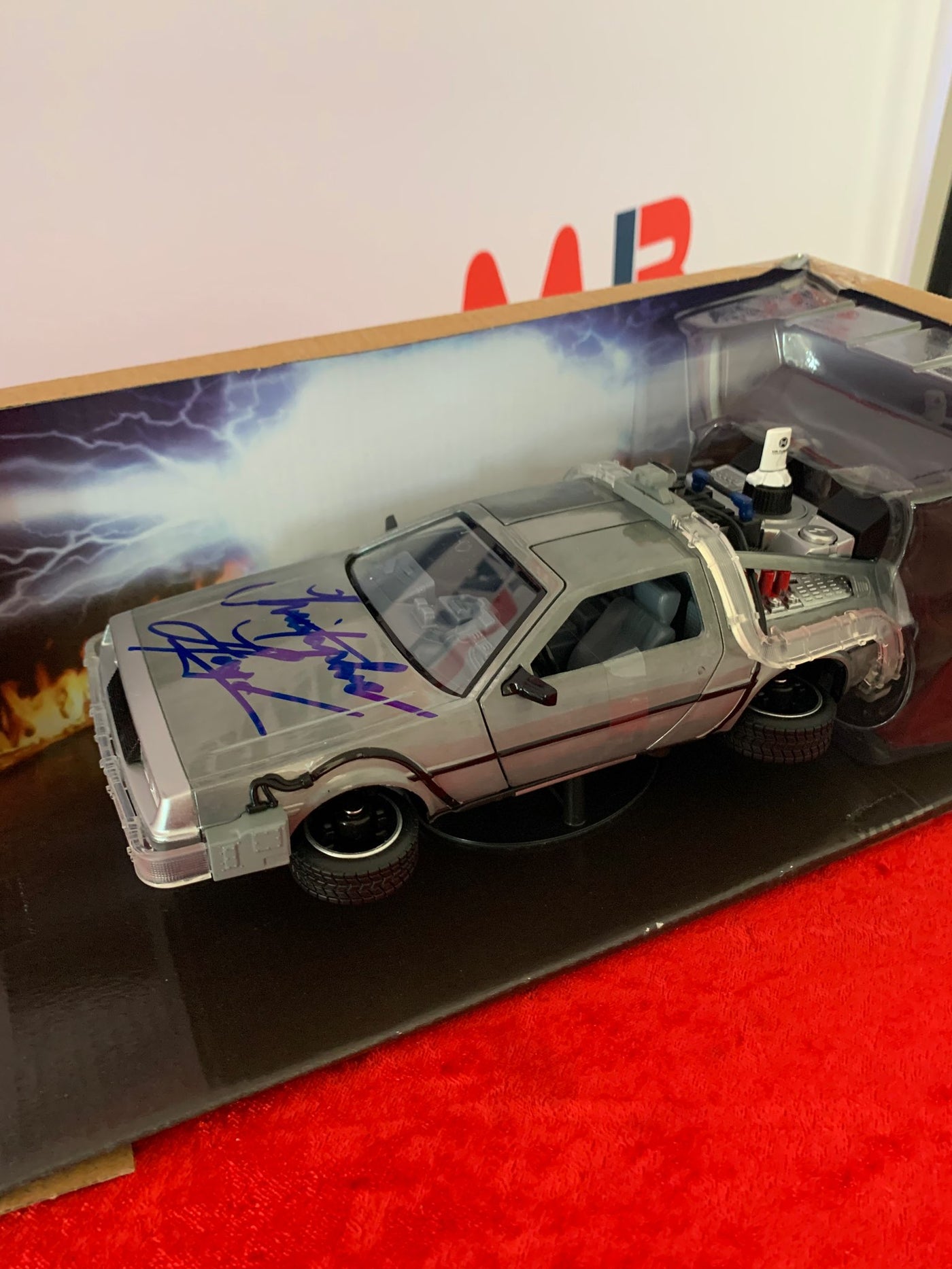 Christopher Lloyd Signed Back To The Future Die Cast DeLorean Beckett COA