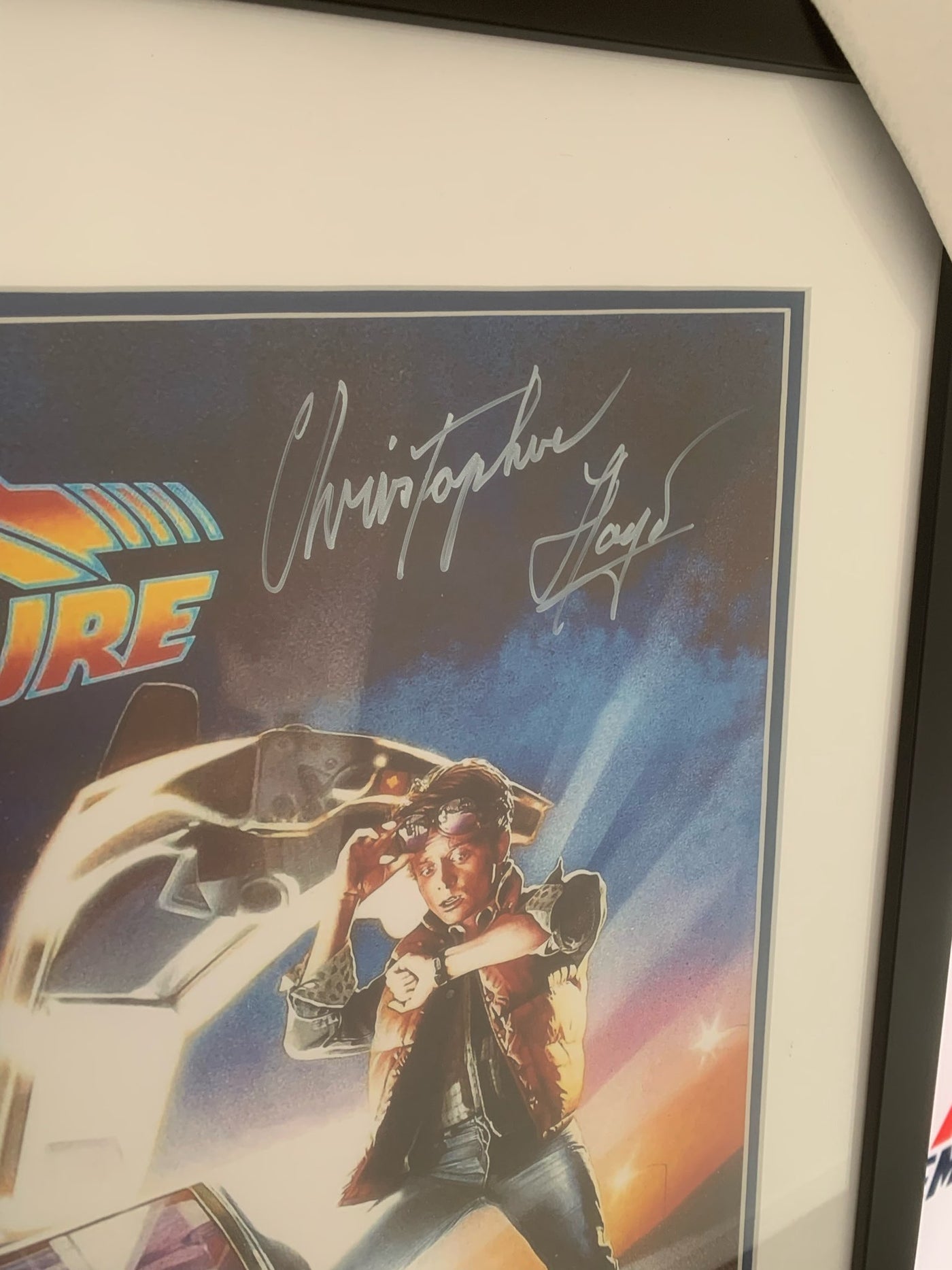 Christopher Lloyd Signed Back to the Future Movie poster PSA Authentication