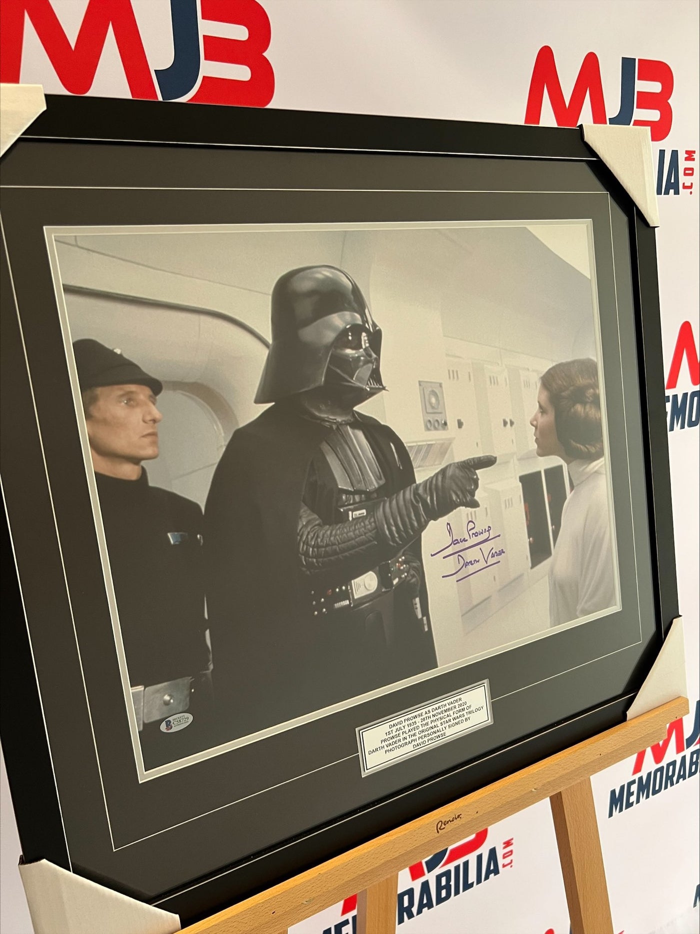 David Prowse Signed Star Wars A New Hope Inscribed Darth Vader Beckett Authentication