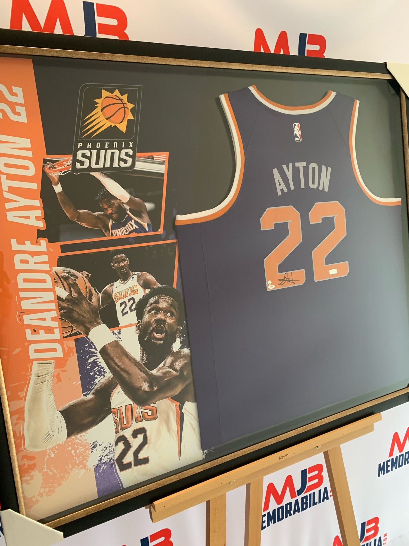 Deandre Ayton Signed Phoenix Suns NBA Jersey with Authentication Steiner