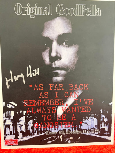 Henry Hill Signed Goodfellas Photograph Authentication COA RARE