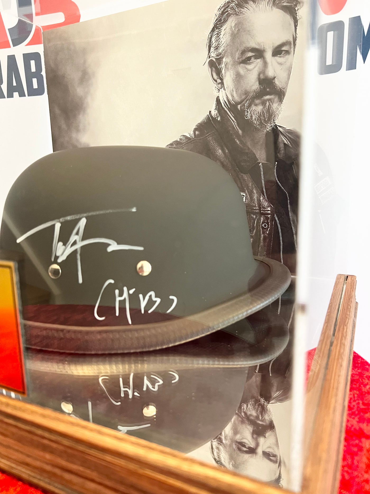 Tommy Flanagan Signed Sons of Anarchy Biker Helmut Inscribed Chibs COA