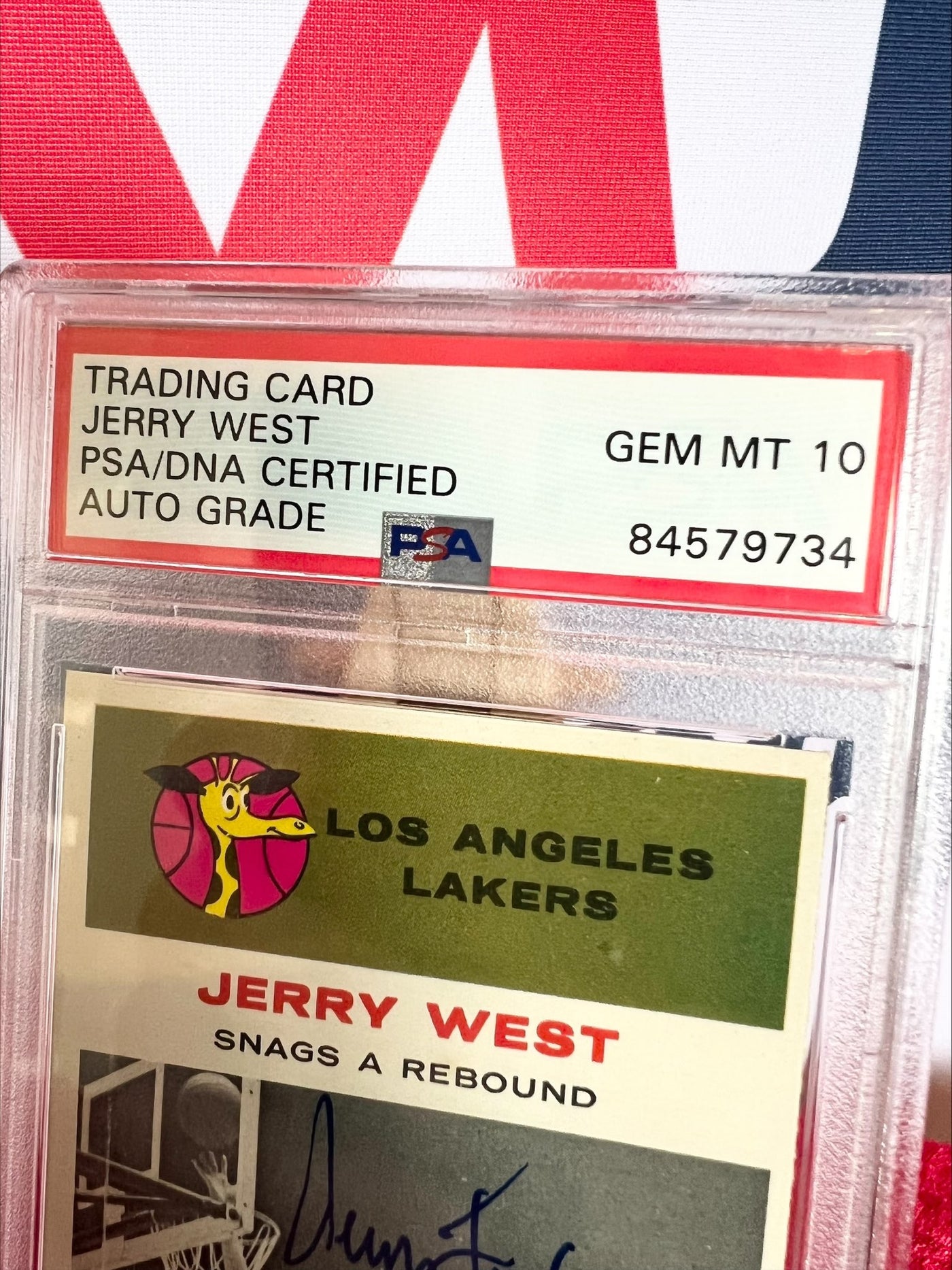 Jerry West Signed 1961-62 Fleer #66 IA5 with Multiple Inscriptions PSA 10 RARE 