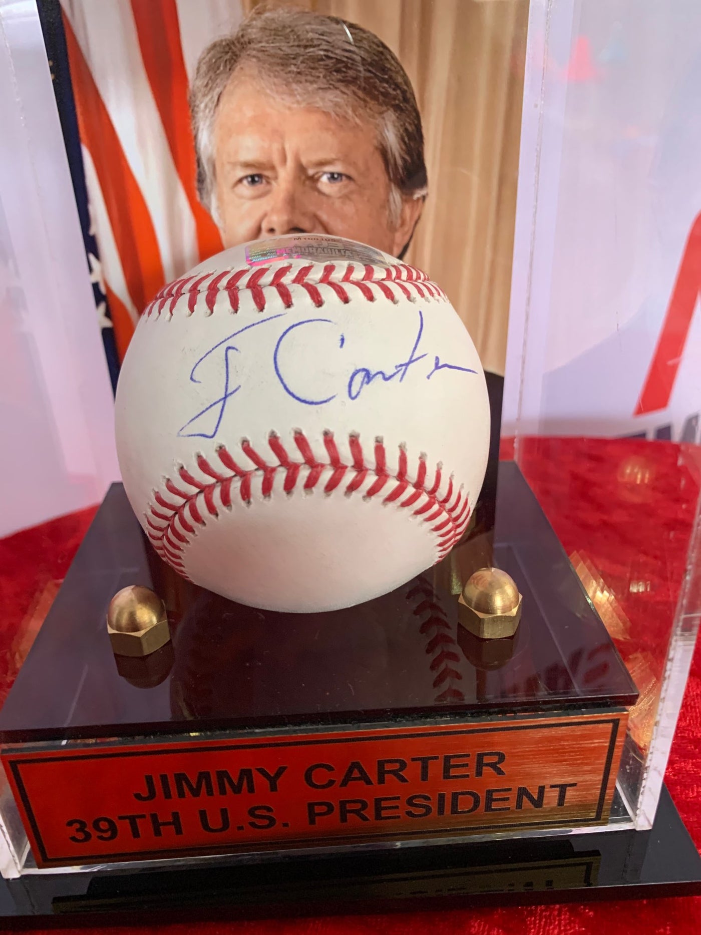 President Jimmy Carter Signed Official Baseball with Beckett COA