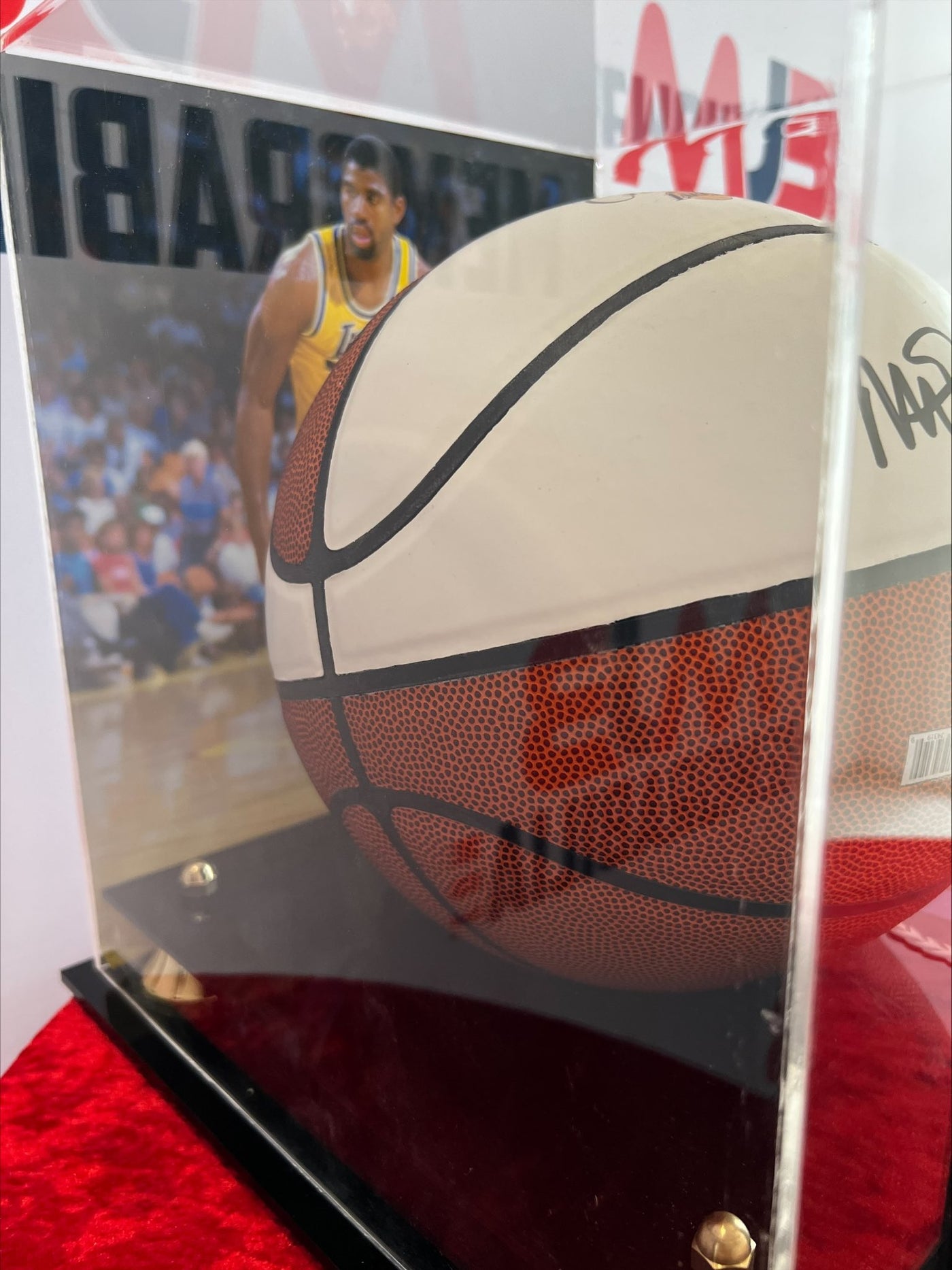 Magic Johnson Signed Authentic La Lakers Championship Basketball with Beckett Authentication