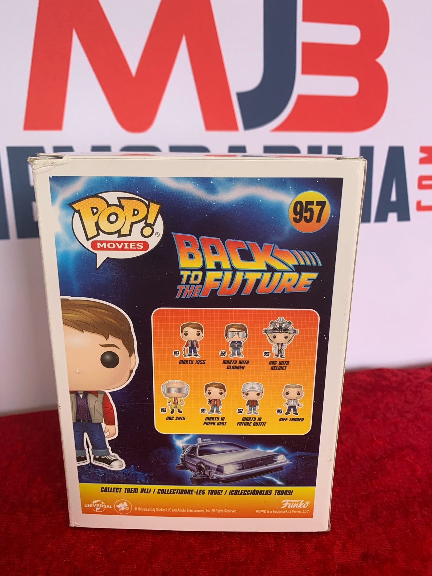 Michael J Fox signed Back to the Future 1955 Marty McFly Funko Pop Beckett Authentication