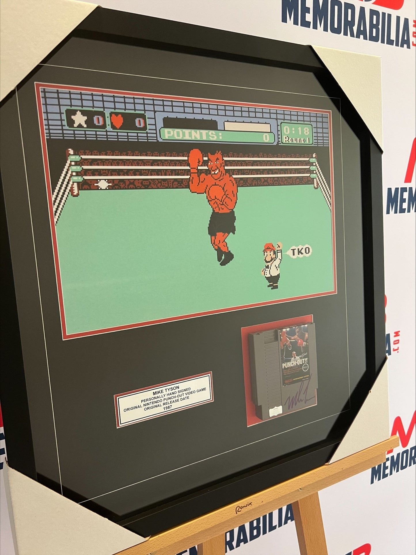 Mike Tyson Signed Original 1987 Punch Out Video Game Cartridge