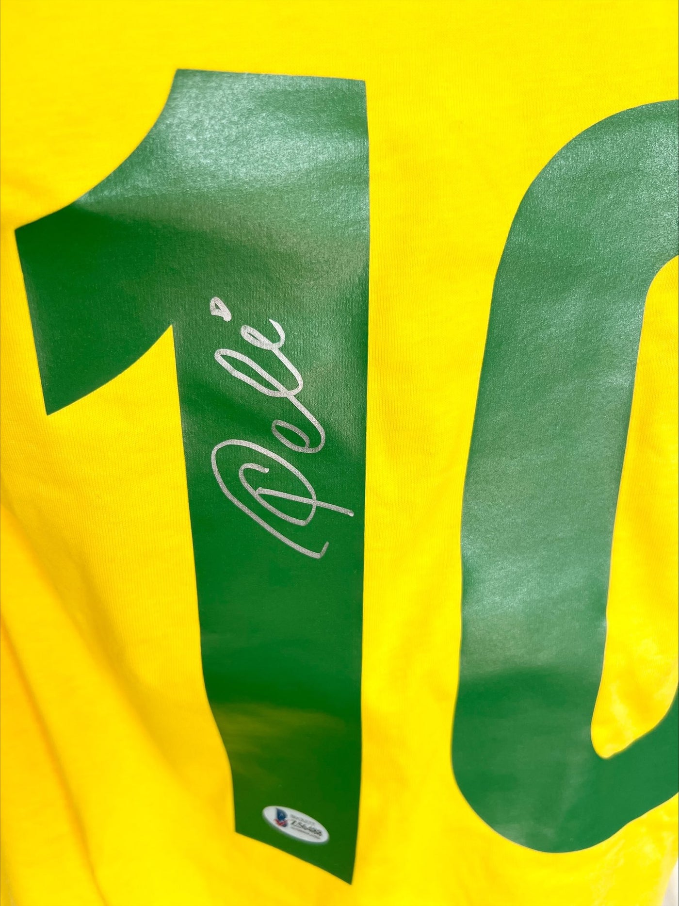 Pele Signed Autographed Brazil Soccer Jersey