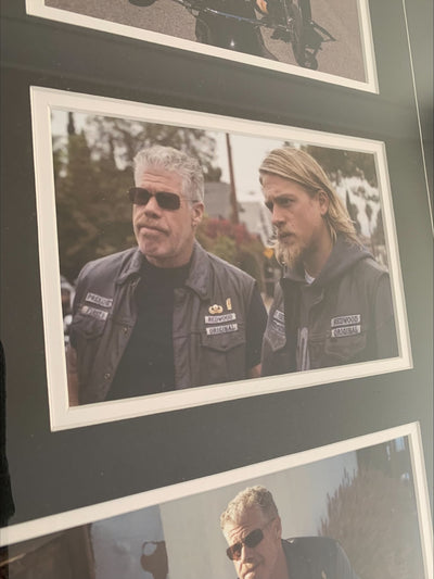 Ron Perlman Signed Sons of Anarchy Script Clay Morrow Authentic Framed Script Beckett Authentication