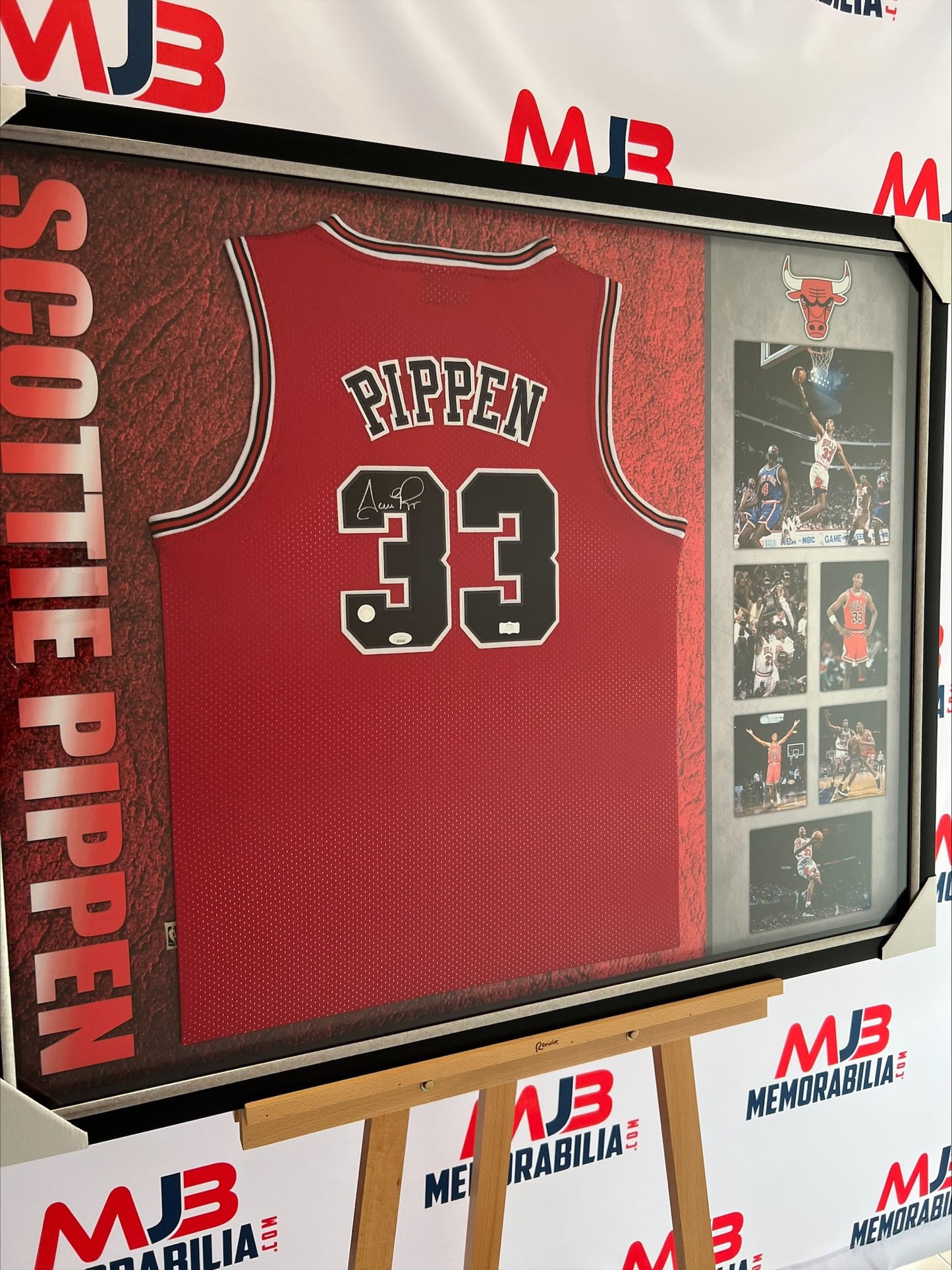 Scottie Pippen Authentic Signed Chicago Bulls Jersey RARE JSA Authentication