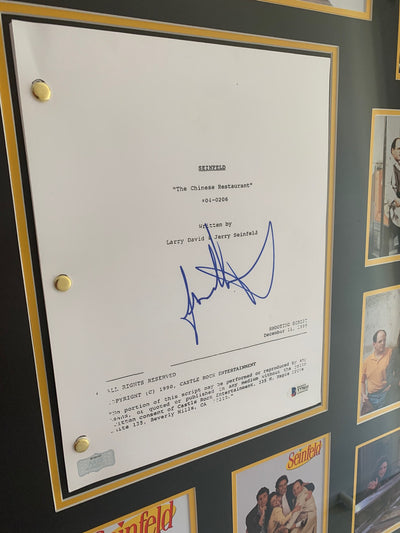 Seinfeld Script Signed by Jason Alexander George Costanza Beckett COA