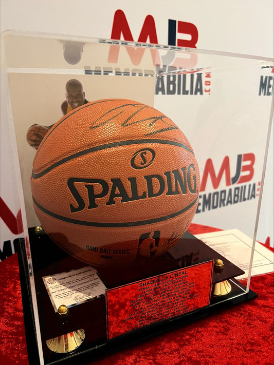 Shaquille O’Neal Shaq Authentic La Lakers Signed Basketball with COA