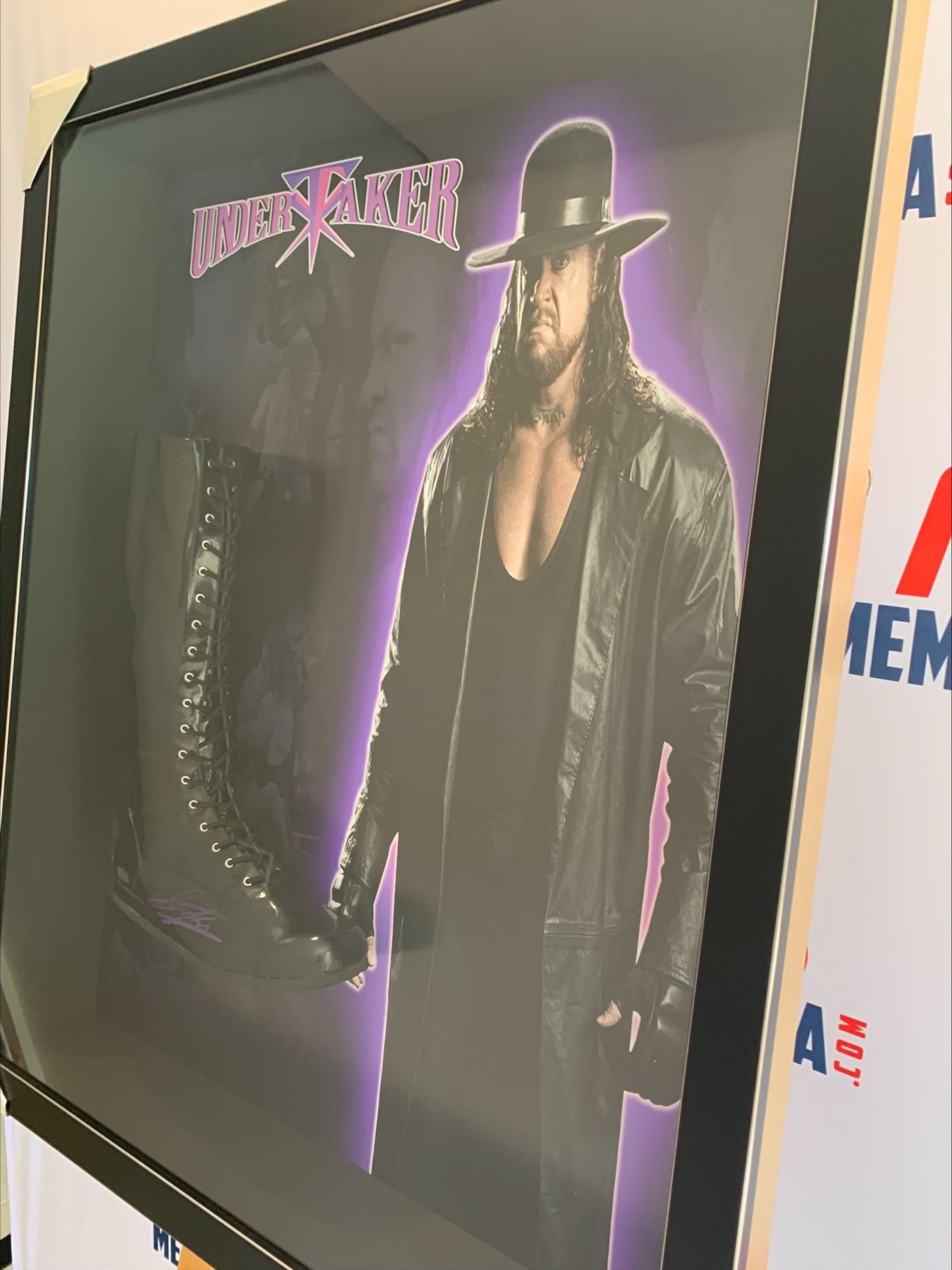The Undertaker Signed Authentic wrestling boot with JSA Authentication