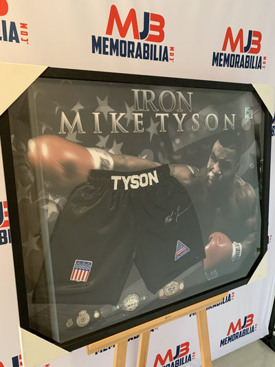 Mike Tyson Signed Trunks Rare with COA
